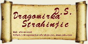 Dragomirka Strahinjić vizit kartica